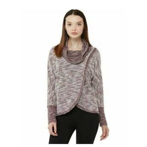 {Calvin Klein} Asymmetrical Cowl Neck Sweater